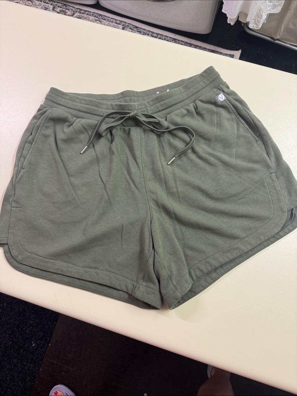 Livi Active Olive Drawstring Athletic Shorts